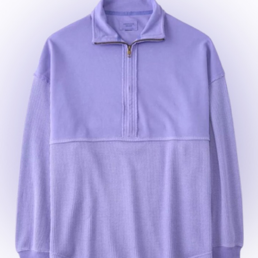 American Eagle (AE) Everyday Luxe Quarter-Zip Sweatshirt Womens Medium